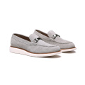 Stylish Mens Casual Slip On Genuine Leather Shoes Suede Loafers For Men